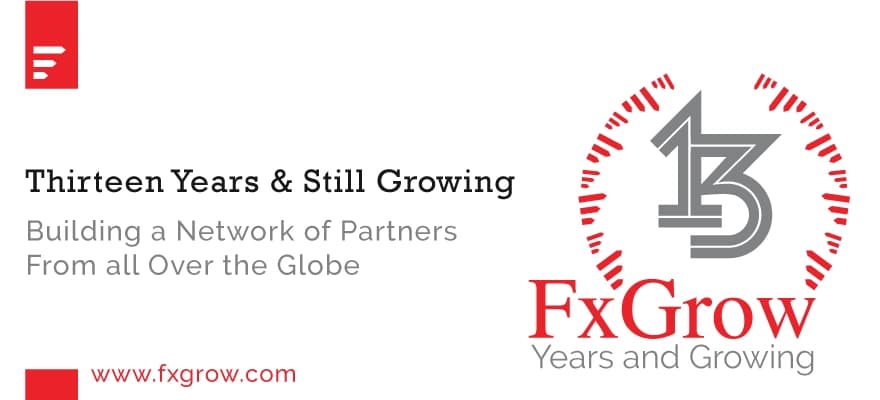 FxGrow Celebrates 13th Anniversary - Inner Banner